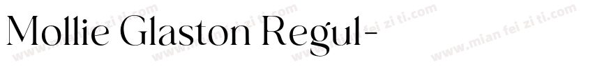 Mollie Glaston Regul字体转换